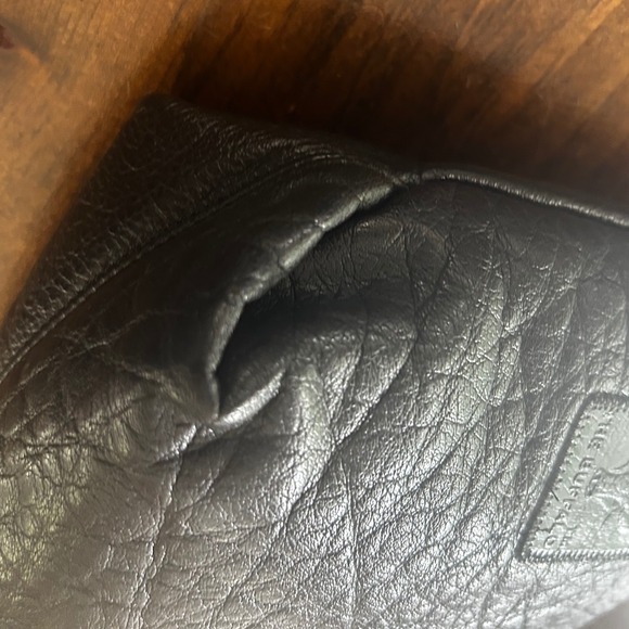 Carlos Falchi The Buffalo Vintage Black Leather Crossbody Bag USA Luxury Purse‎ - Picture 8 of 10